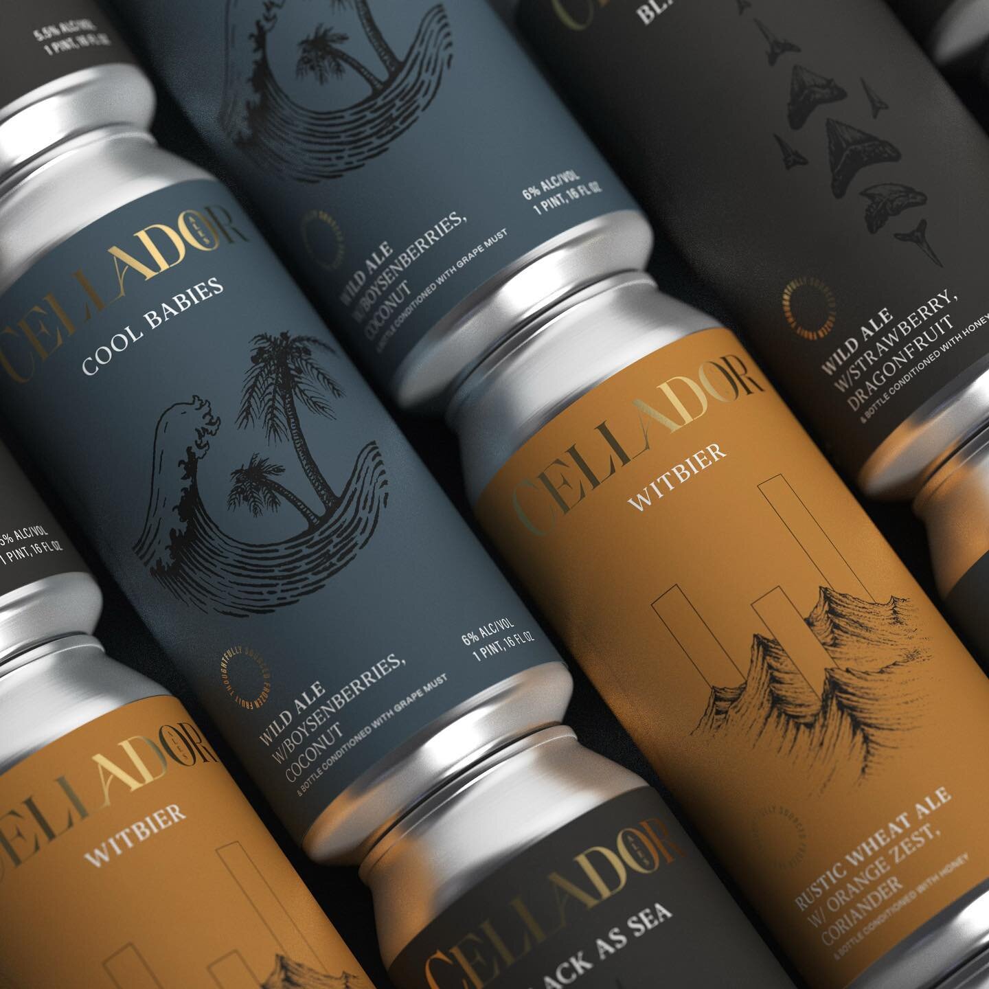A closer look at the new can design and identity for @cellador_ales ✨
.
.
.
#packagingdesign #wildale #sourale #beerbrand #beerbranding #cpgbrand #rtd #wildales&nbsp;#logodesign&nbsp;#typography&nbsp;#brewery&nbsp;#beerlabel&nbsp;#beerlover&nbsp;#cra