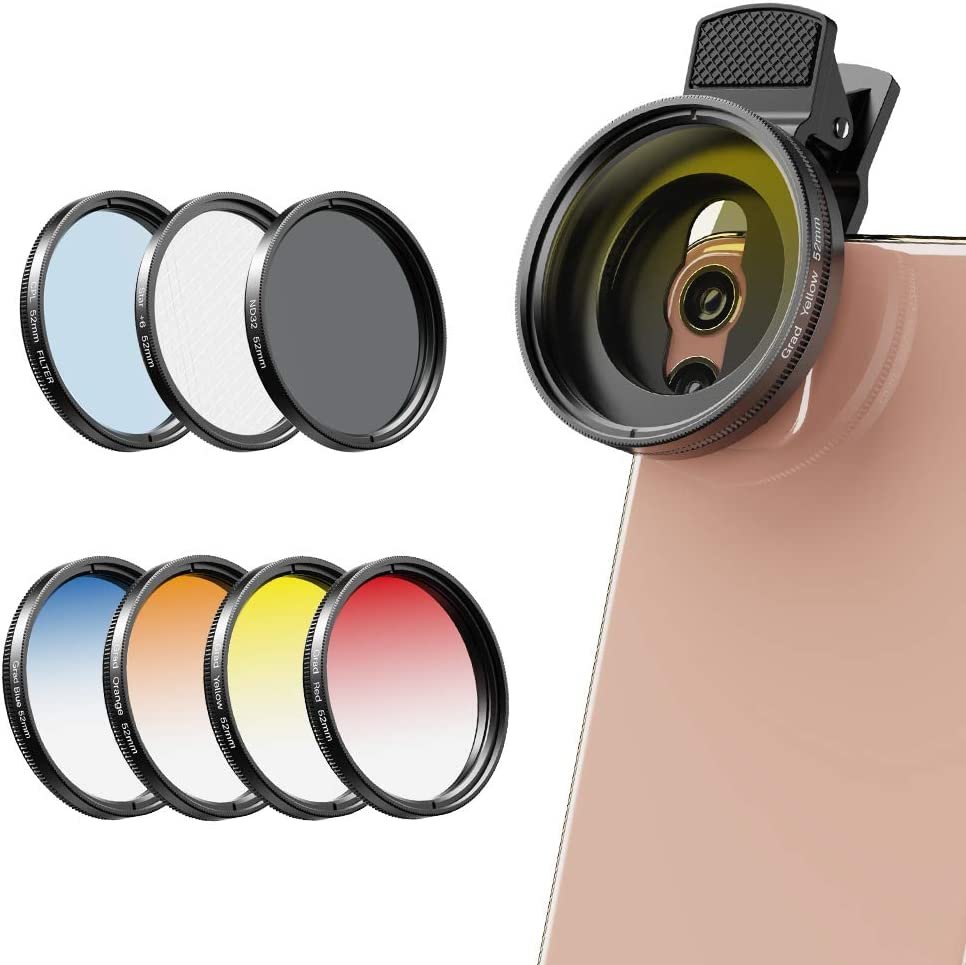 Phone Lens Filters with Grip for 52mm thread