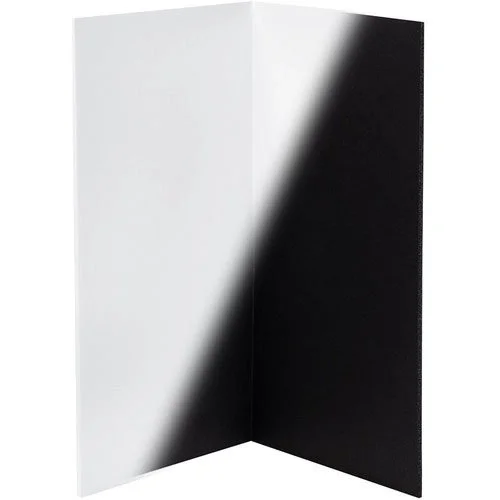 2 sets of black and white v-cards