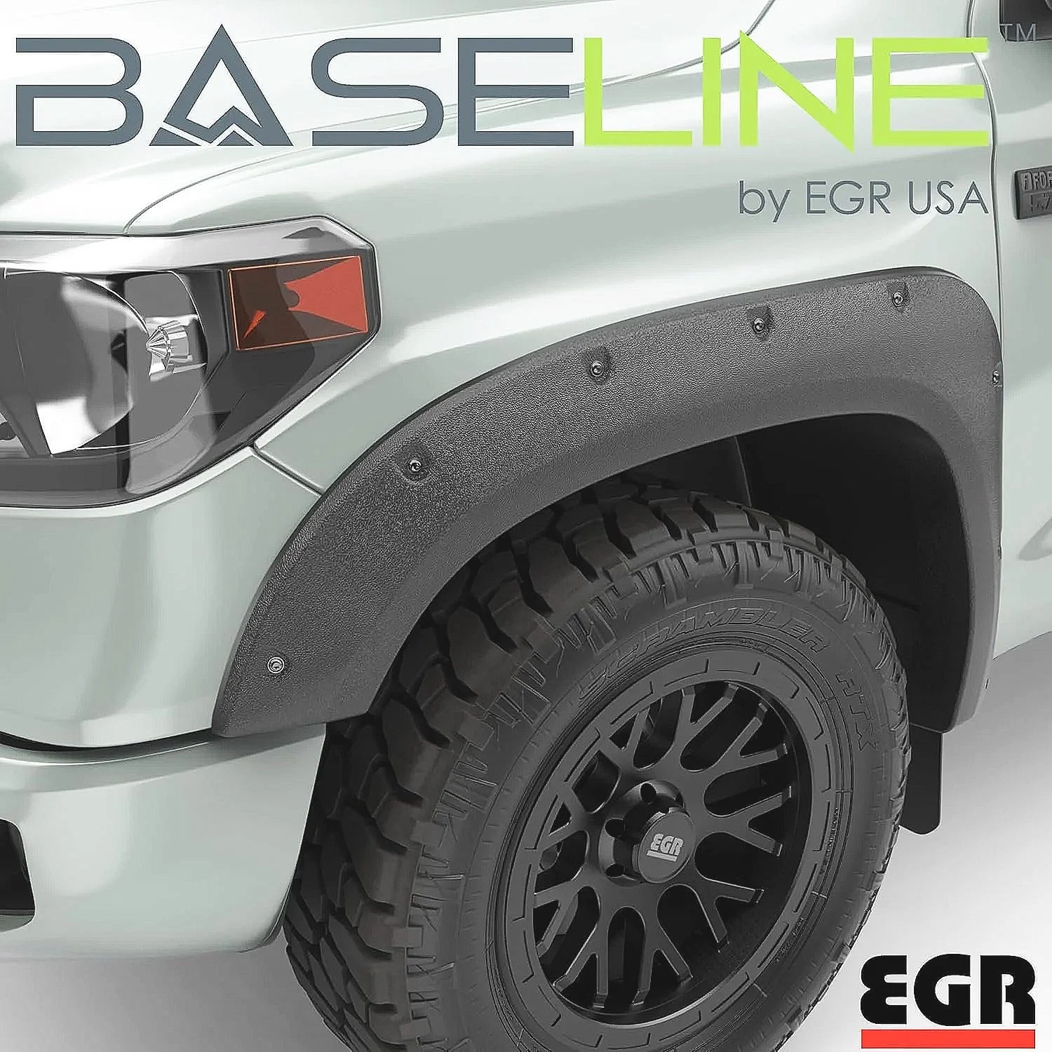 FENDER FLARES
This was the first thing I added to my truck after I bought it. The larger tires were already installed and it just felt kinda naked until I put these fender flares on. The installation process wasn't too bad and you do NOT need to dril