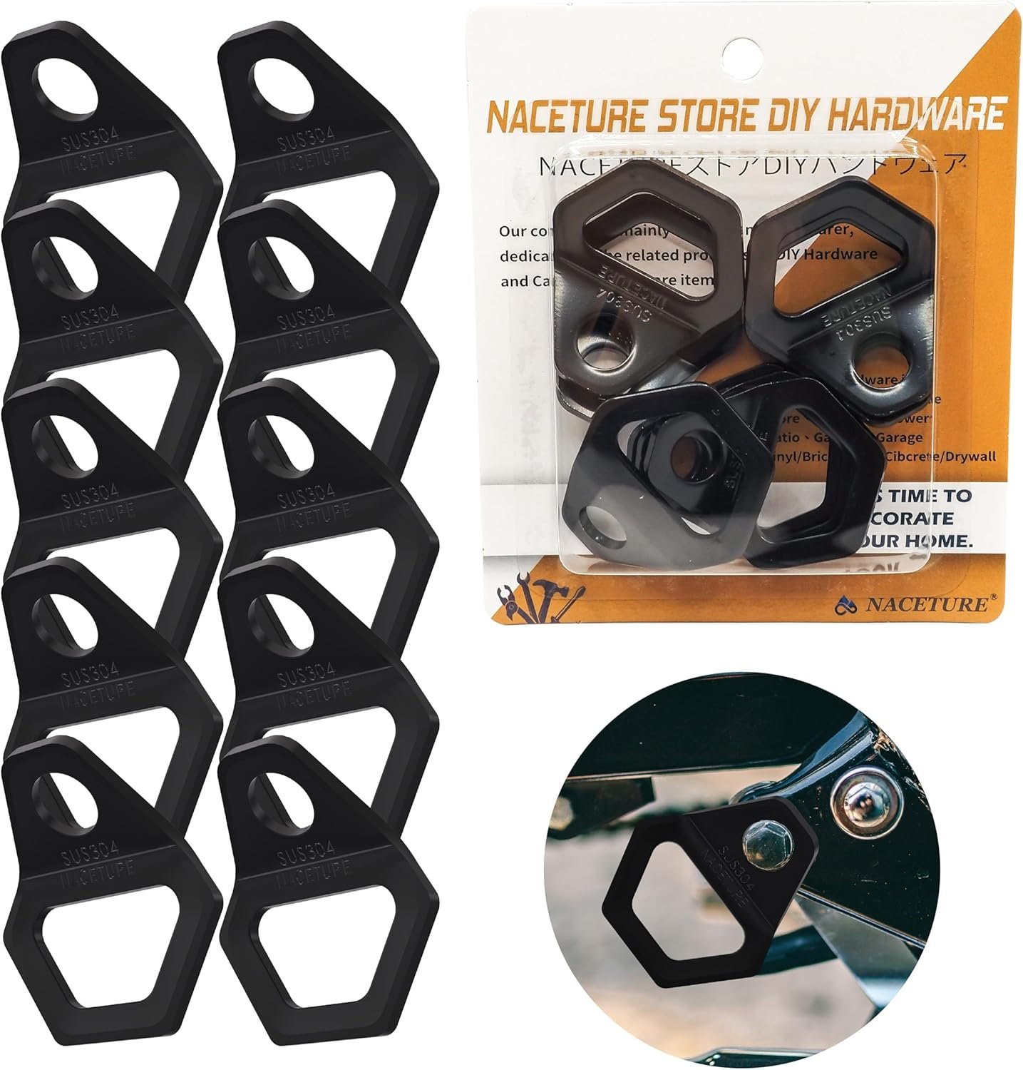 TIE DOWNS
I used several of these tie down anchors to attach gear to my rooftop tent and truck bed.