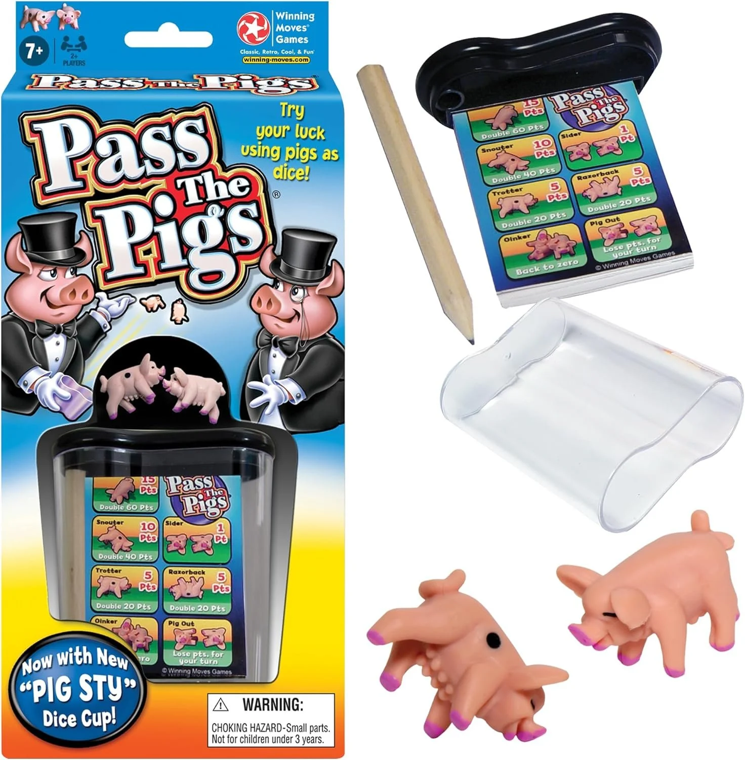 PASS THE PIGS
My kids favorite game! Also great to break the ice with camping neighbors. Travel friendly, fits in your pocket, easy to learn, and is even more interesting on an uneven surface like a rock haha!
