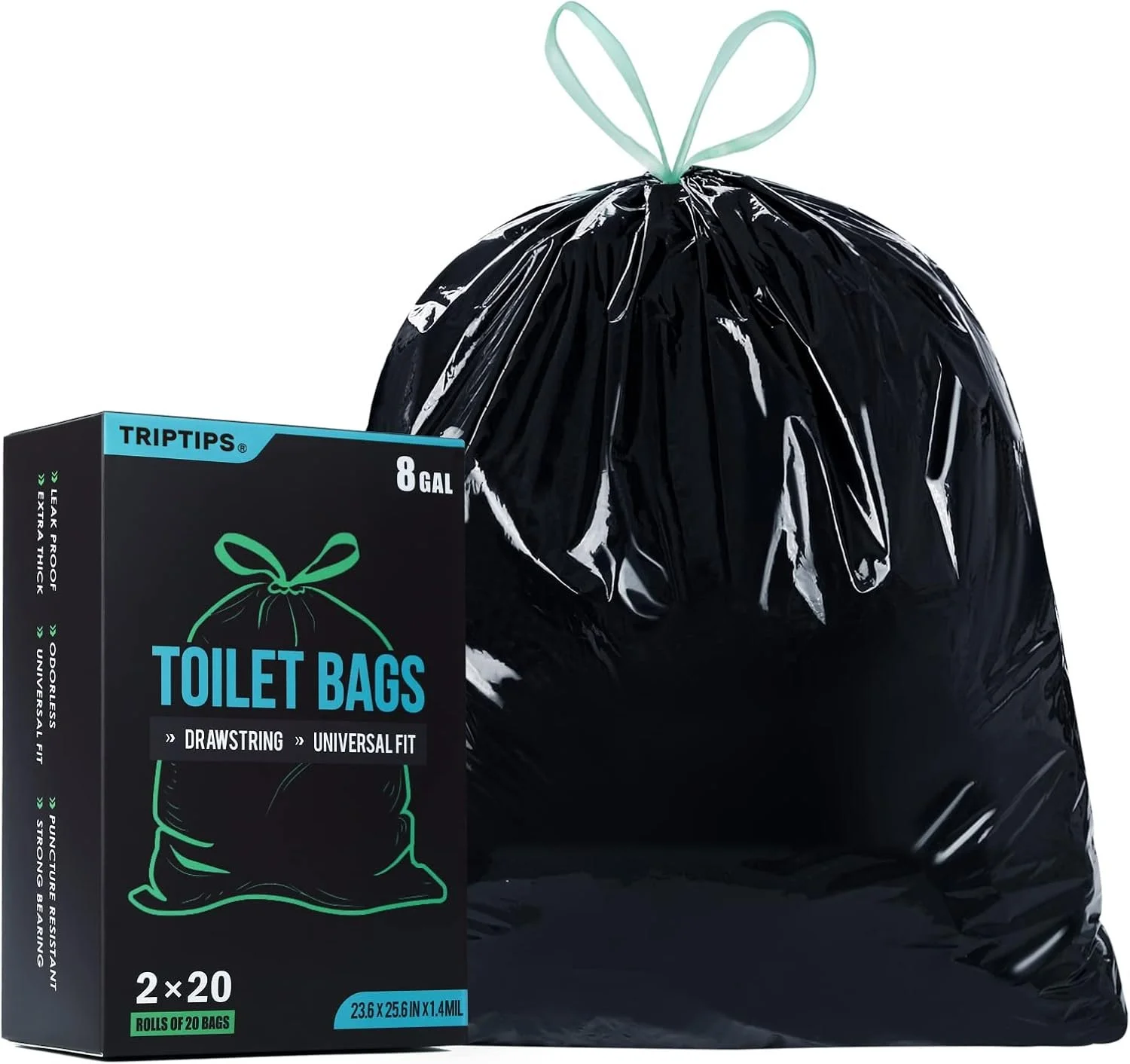 TOILET BAGS
Not just your average trash bag... you don't want your toilet bag to LEAK. Compatible with the collapsible toilet I use. 