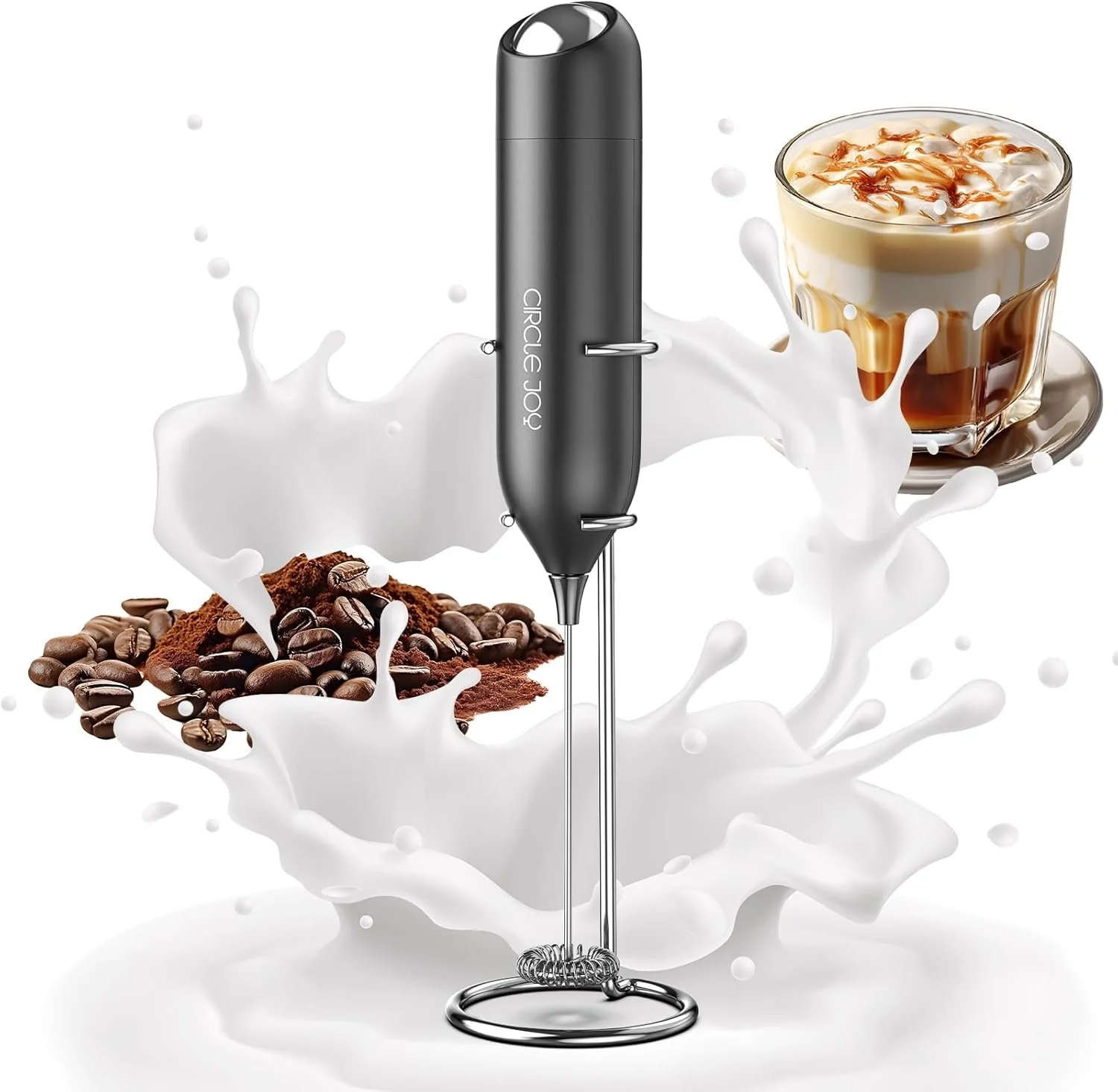 COFFEE FROTHER
I use Laird dry coffee creamer (love it) when I'm camping, but you need one of these frothers to stir all the clumps out. This one is compact and usb-c rechargeable.