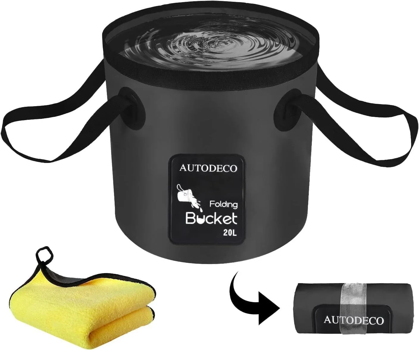 BUCKET
This collapsible bucket is perfect for showering with my on-demand water heater but I can be used for so much more. It's a simple camping essential. 