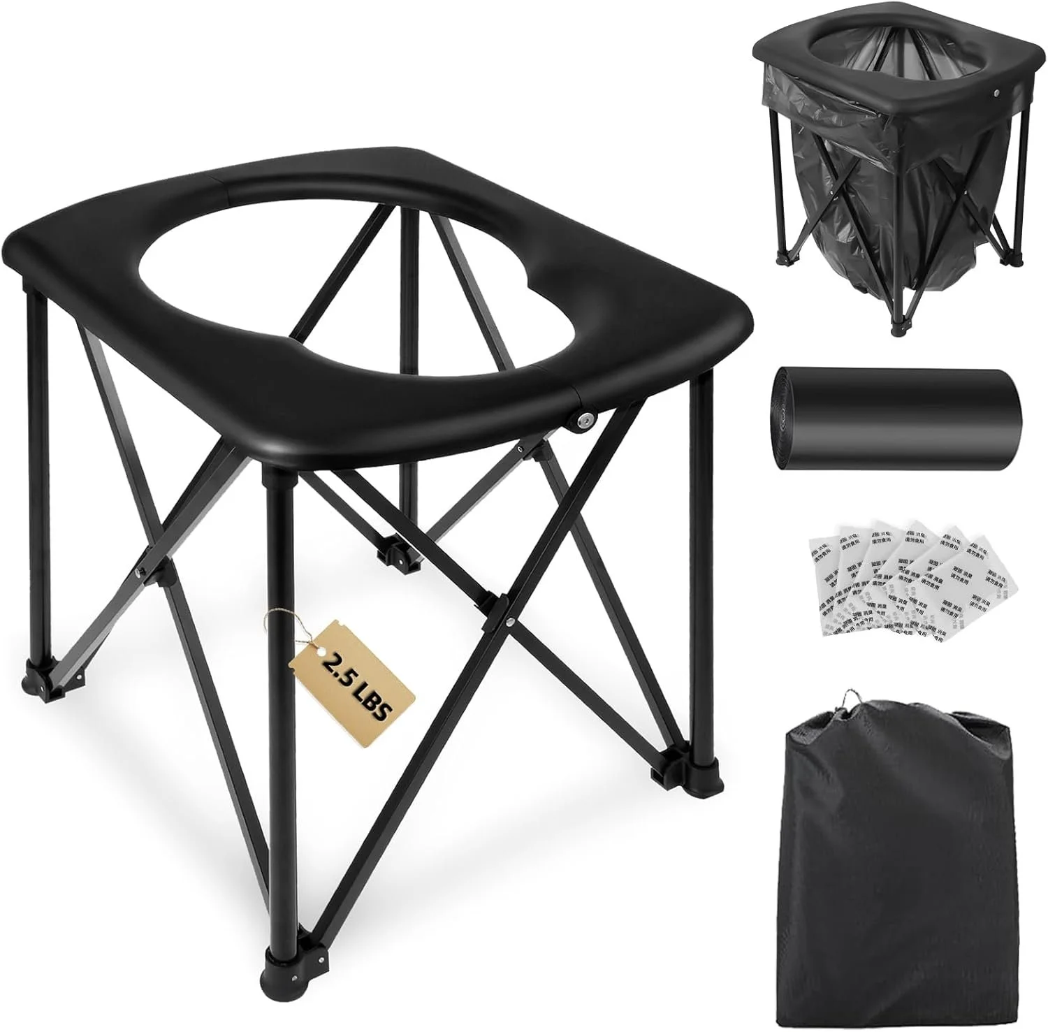 TOILET
Everyone poops. You can fact-check me on that. For camping, I've tried lots of different kinds of toilets, including the fancy "flushing" kind. My experience tells me simpler is better, and this is my favorite solution. Poop in a bag, tie it t