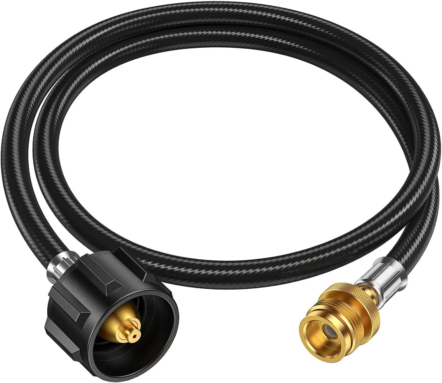 PROPANE HOSE
Connect your Coleman camp stove to a larger re-fillable propane tank with this adapter hose. Avoid using disposable 1-pound bottles. 