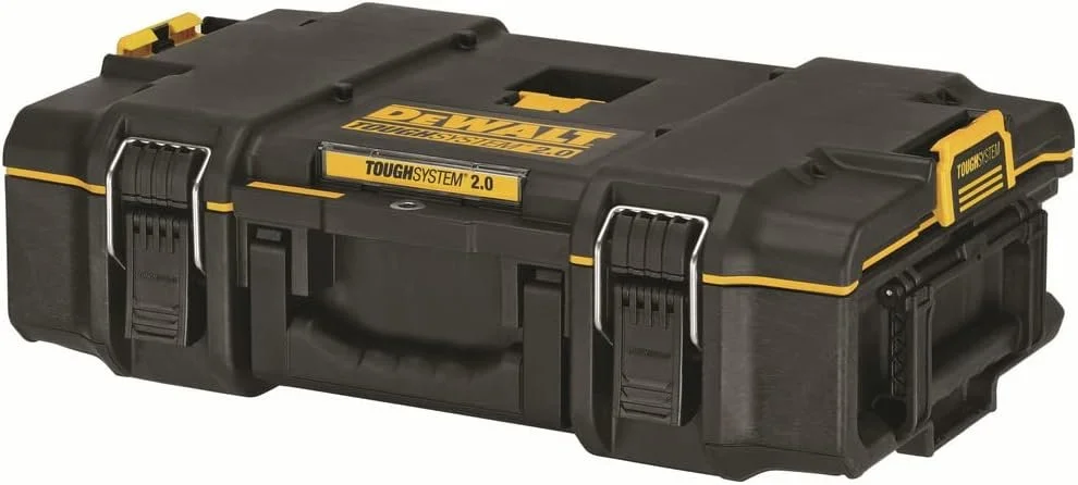 STORAGE BOX
I use these DeWalt tool boxes for extra gear storage because they lock on top of my 3-drawer boxes. In the video you saw me pull the kettle and frying pan out of one of these. 