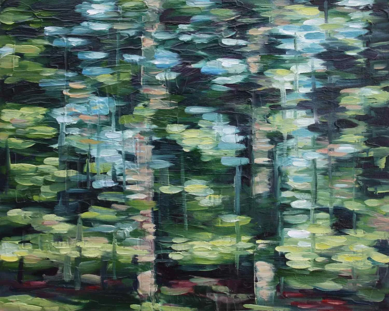 Forest Light II oil on board  18 x 24 SOLD