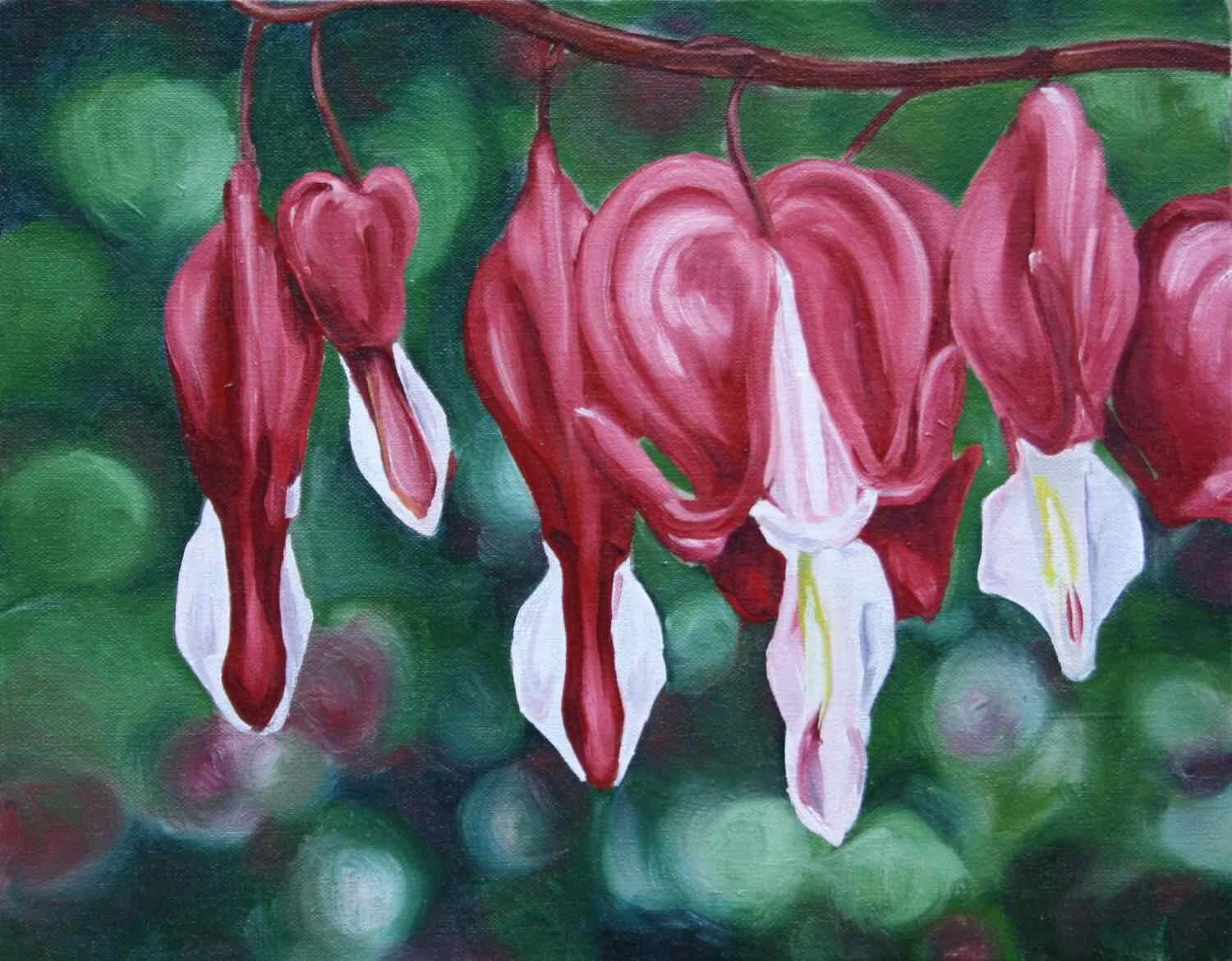 My Bleeding Heart II oil on canvas 11 x 14 SOLD