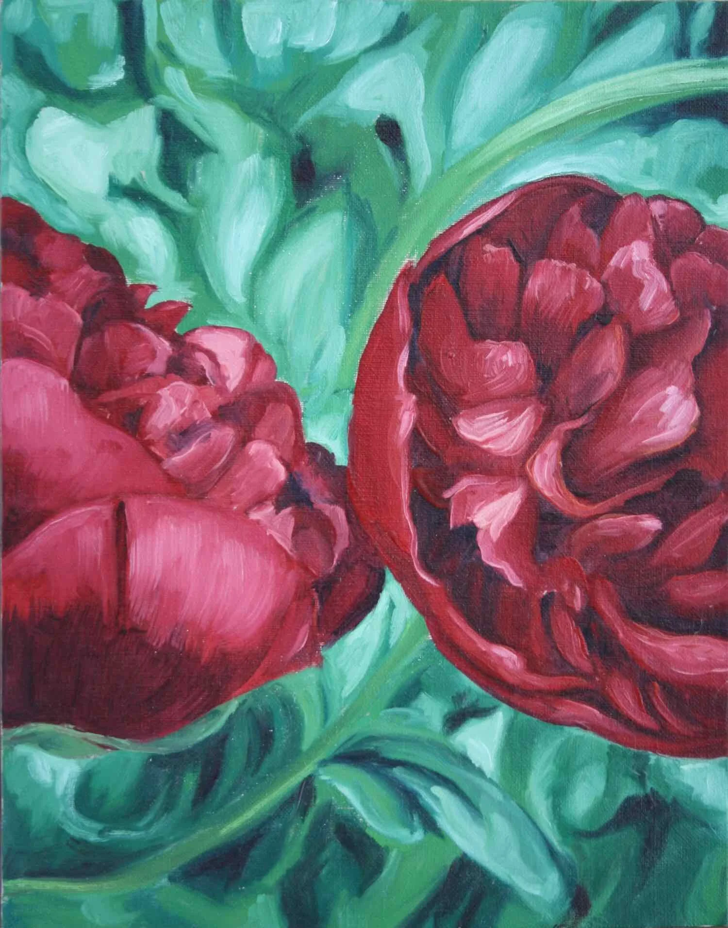 The Two of Us oil on canvas 14x11 $225