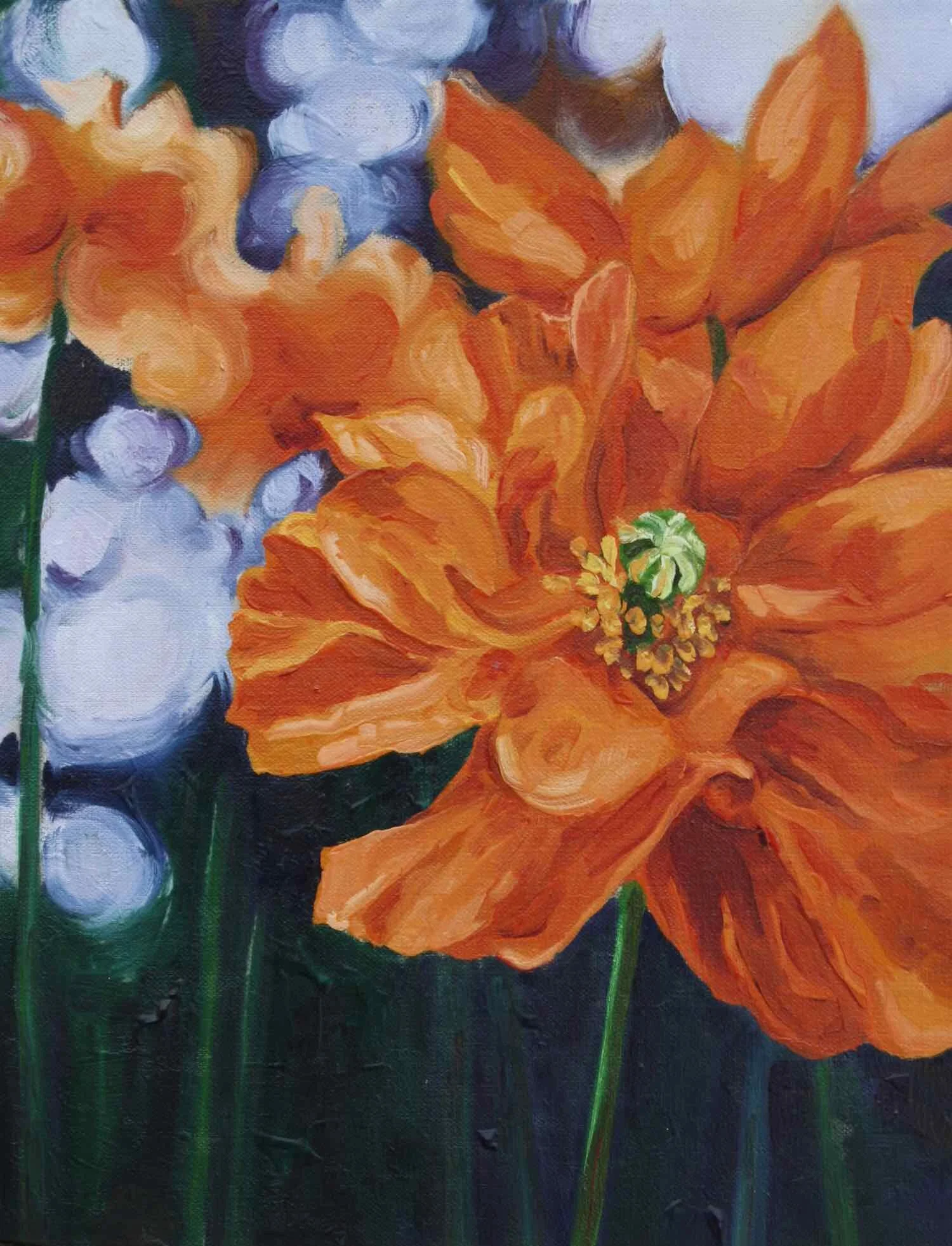 In the Crowd oil on canvas 14x11 SOLD