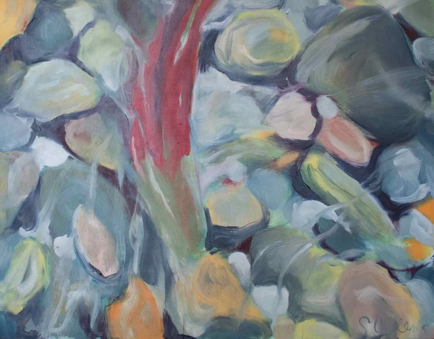 Replenish diptych panel II 18 x 24 SOLD