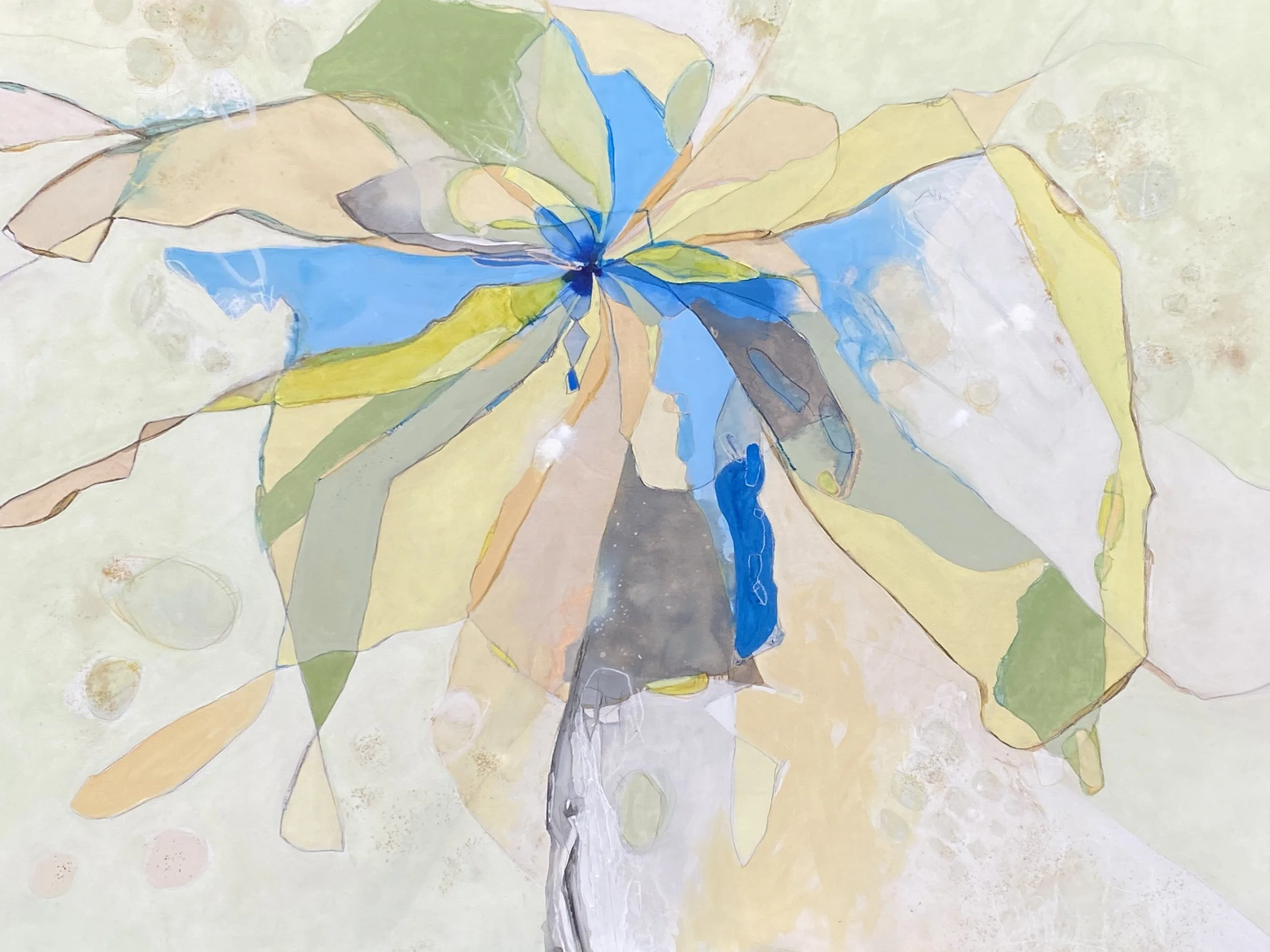 Flight Paths IV, 36x48 mixed media on board   SOLD