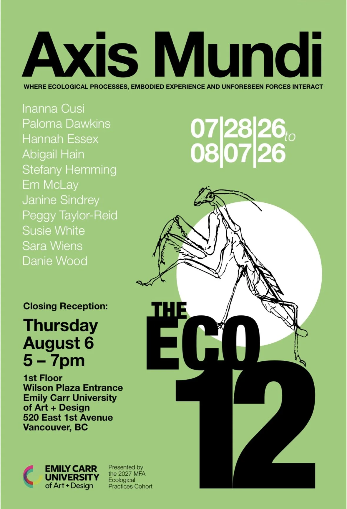 Axis Mundi - MFA Eco Cohort Exhibition