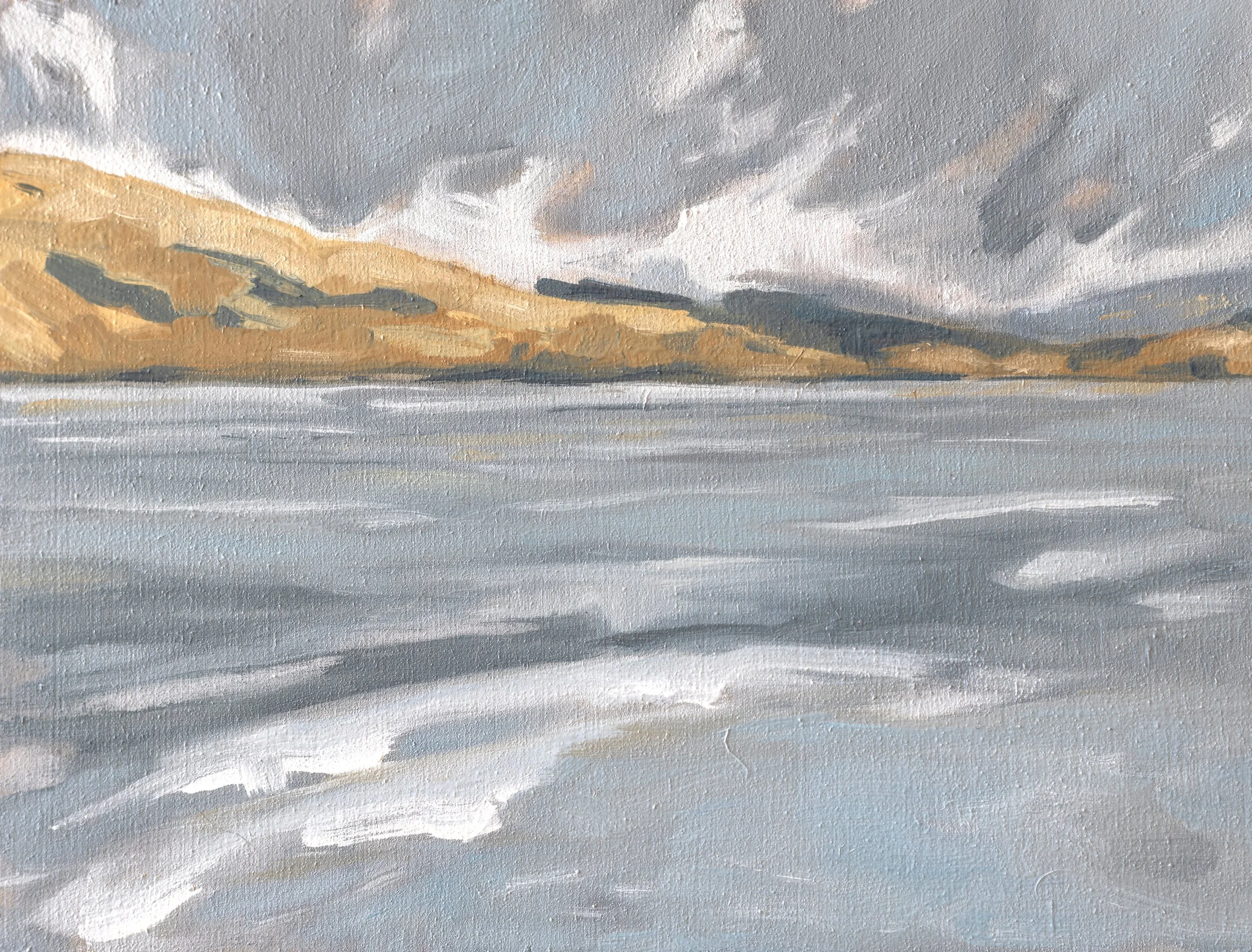 Spring Skies IV, 6x8 oil on board $175