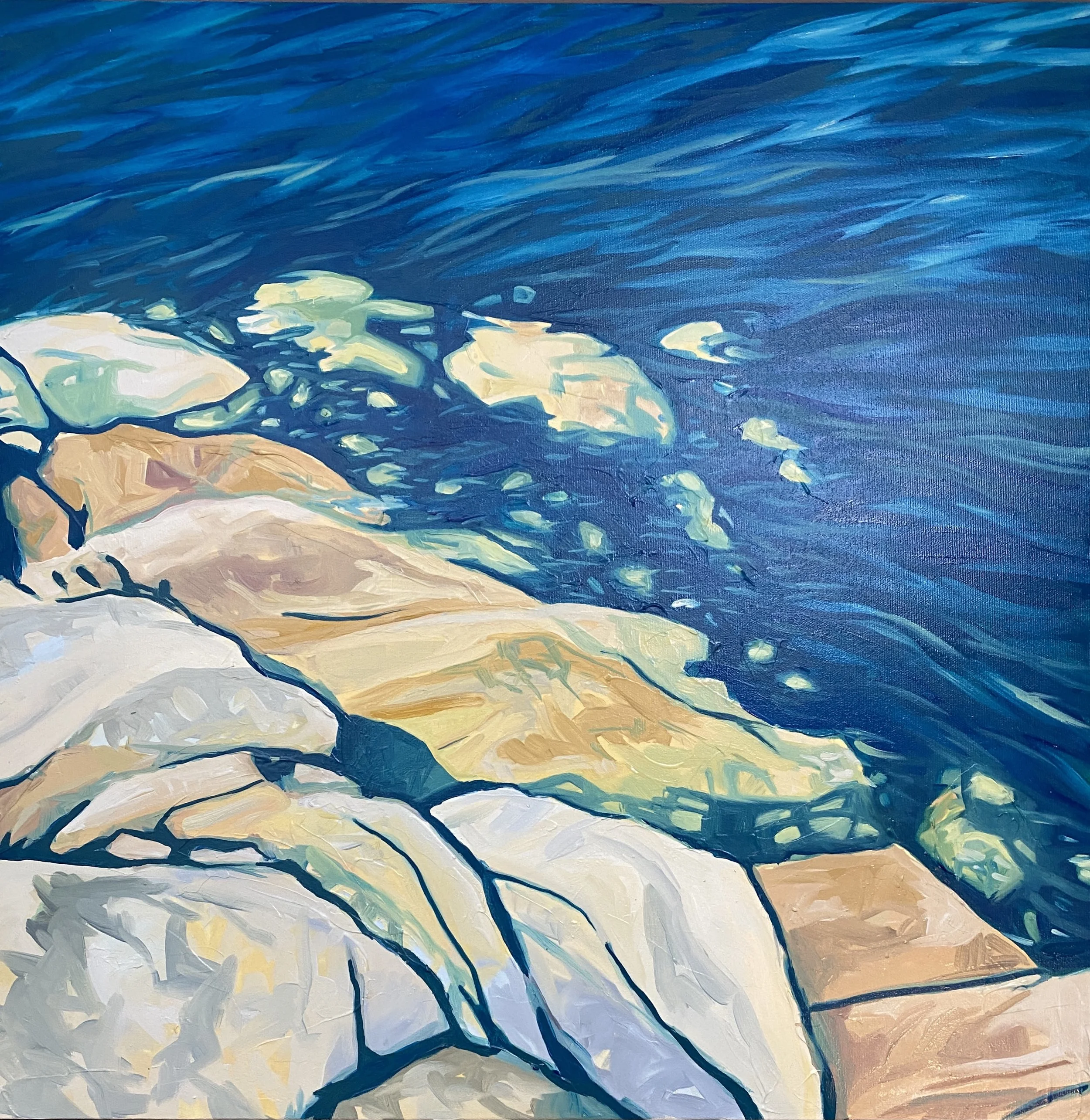 Lighthouse Park, oil on canvas 24 x24   $1200