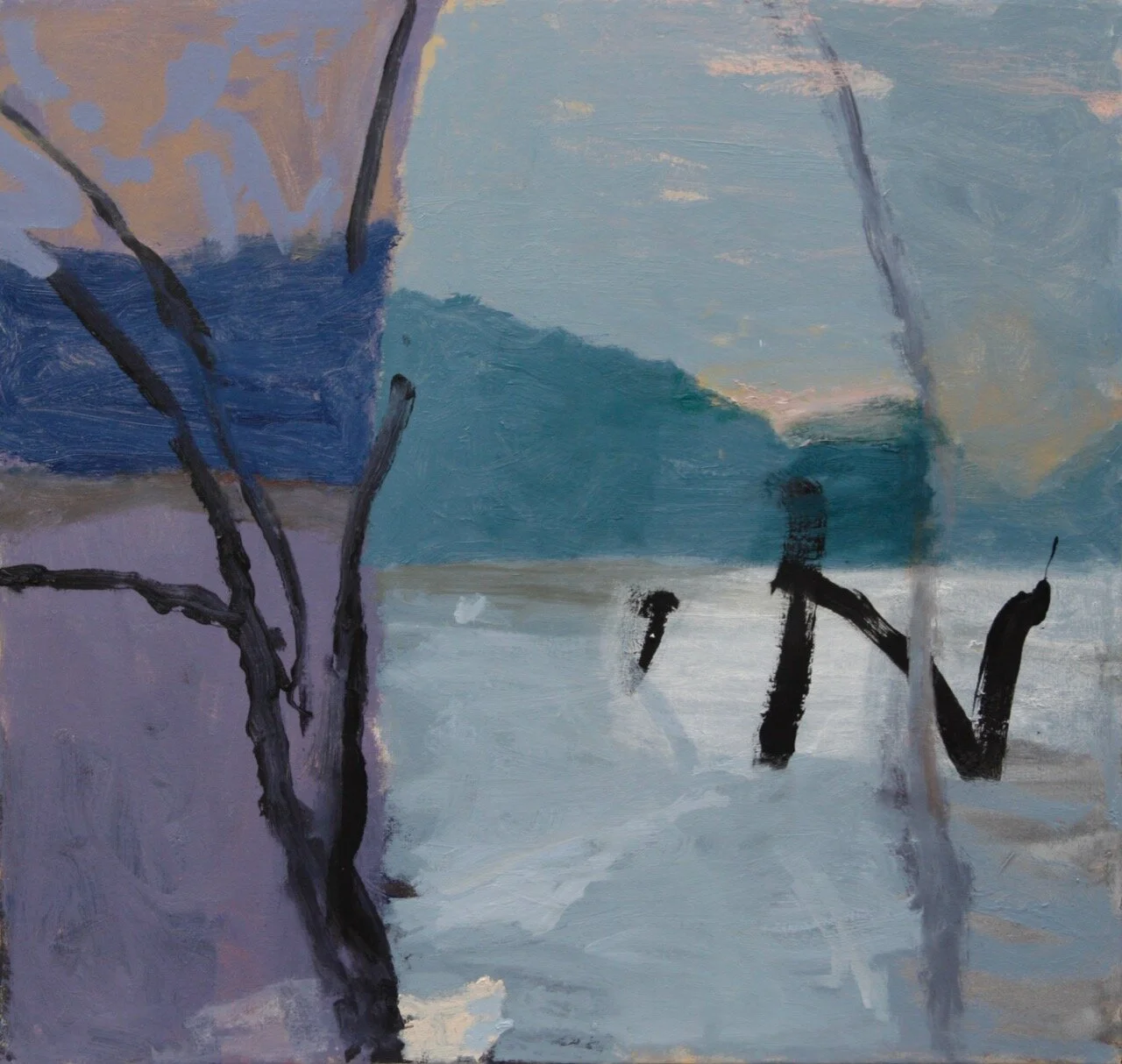 Ridge Windows (2020) oil on canvas 70X74cm