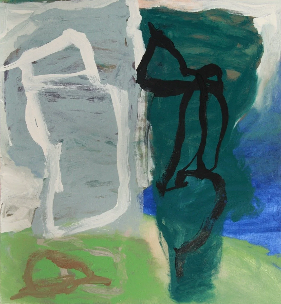 Form and Fissure (2021) oil on canvas 122X113cm
