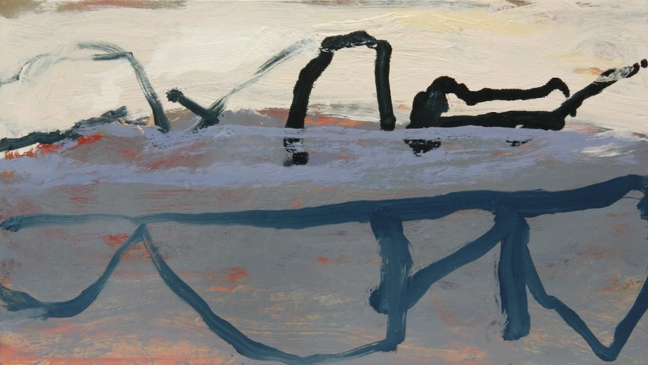 Bridge in the Water (2024) oil on board 29X51cm