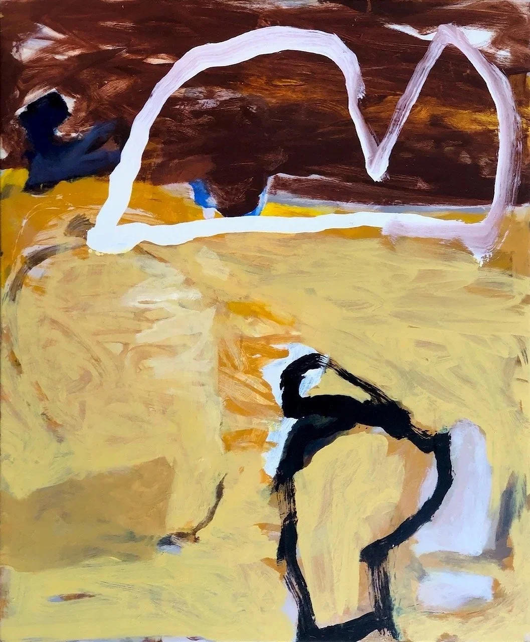 Granite Corridor (2024-25) oil on canvas 120X100cm