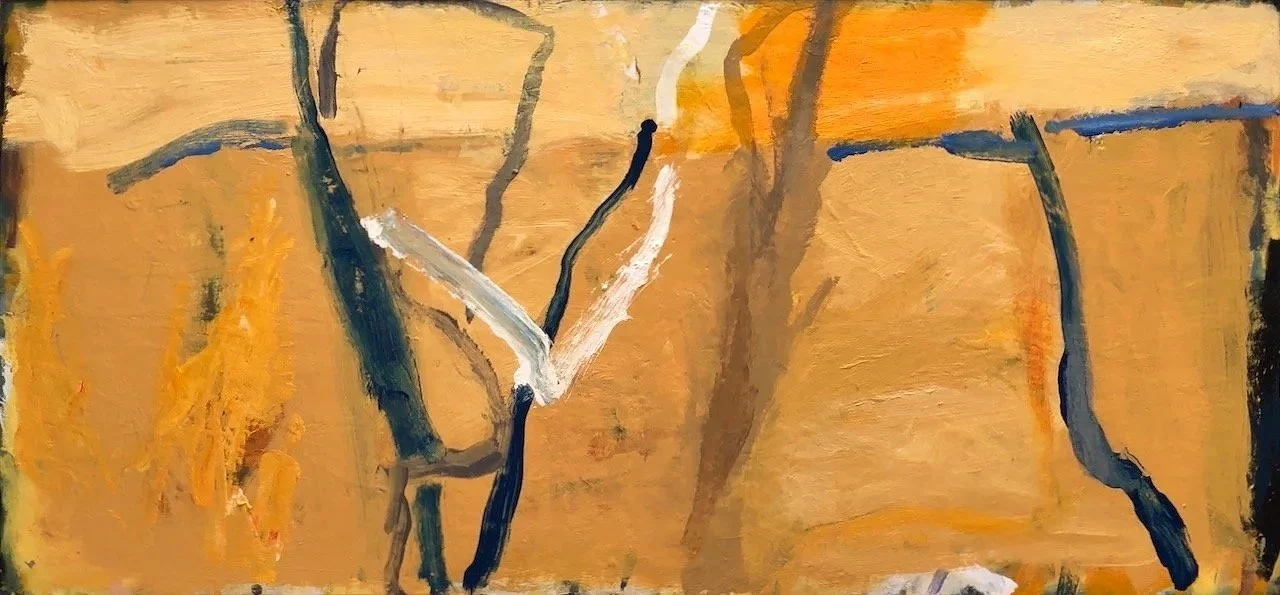 Lakeside (2025) oil on board 53X113cm