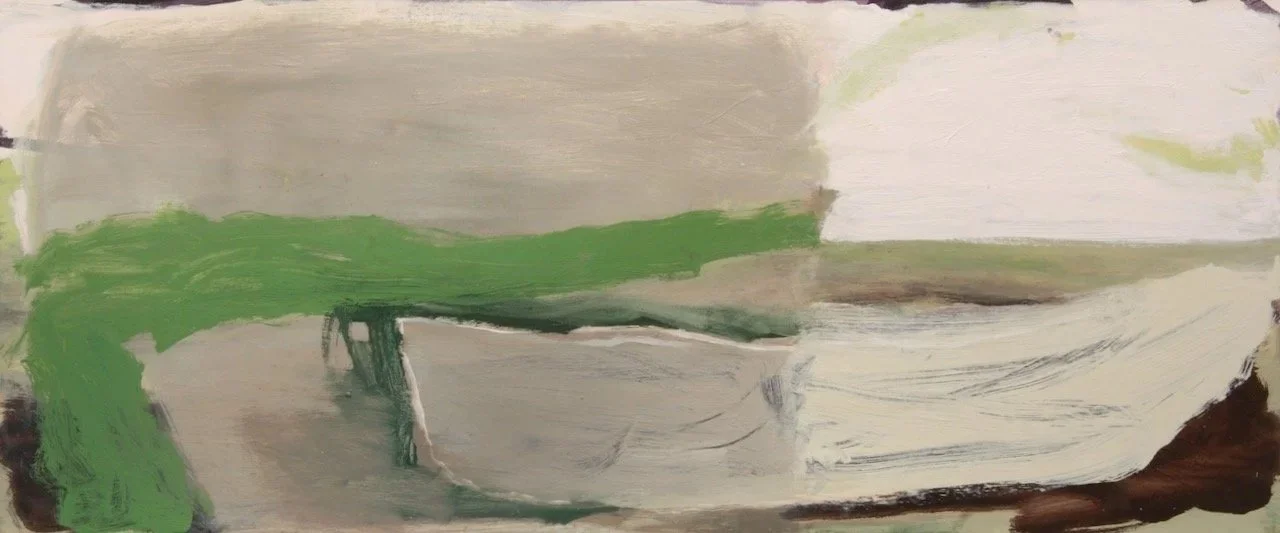 River Craft (2024-25) oil on canvas 55X130cm (Available)