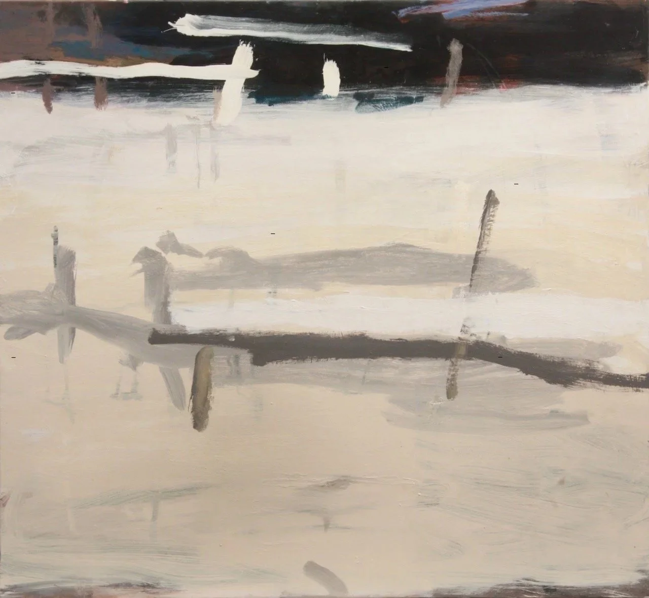 Remnants (2024-25) oil on canvas 112X122cm