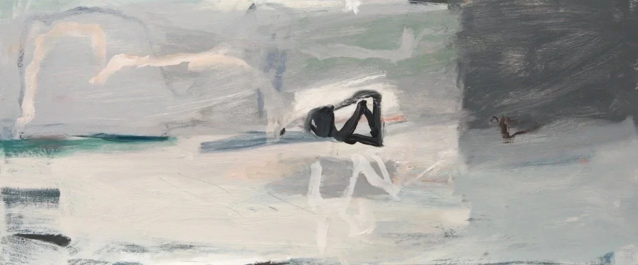 Kuringai Shore (2025) oil on canvas 55X130cm