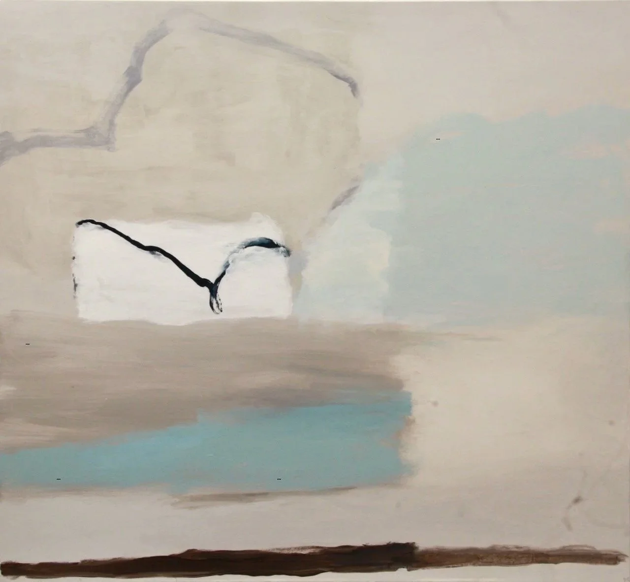 Overlay (2025) oil on canvas 140X152cm (Available)