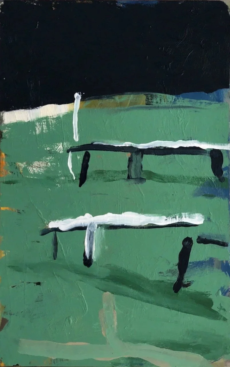 Dangar Script (2025) oil on canvas 56X35cm