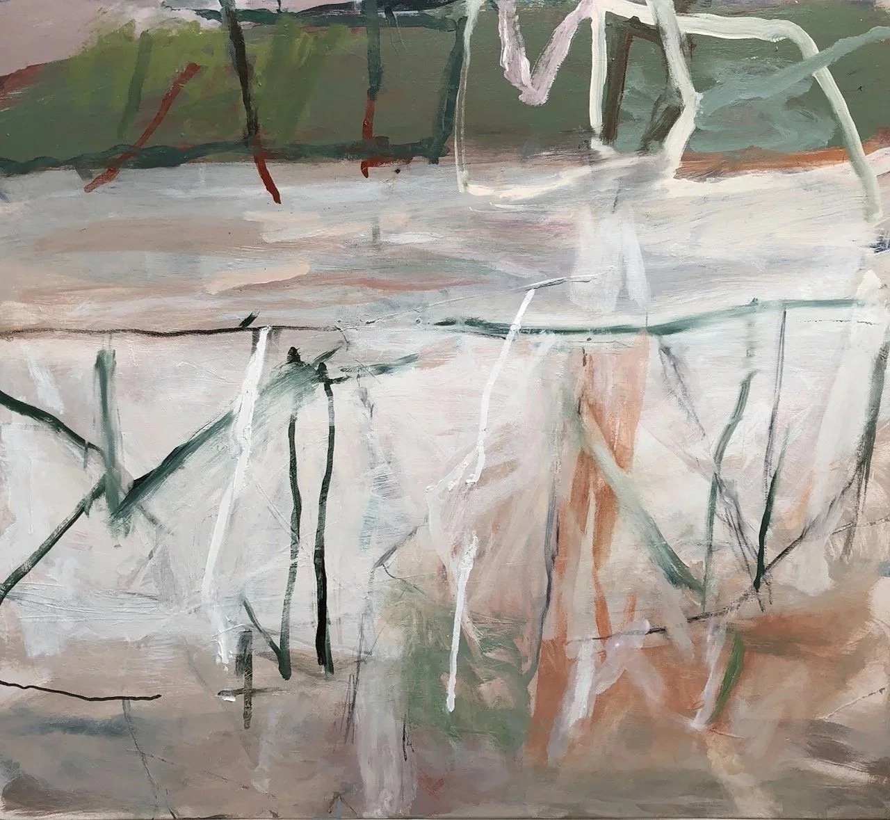 Bridge Too Far (2023-25) oil on canvas 112X122cm