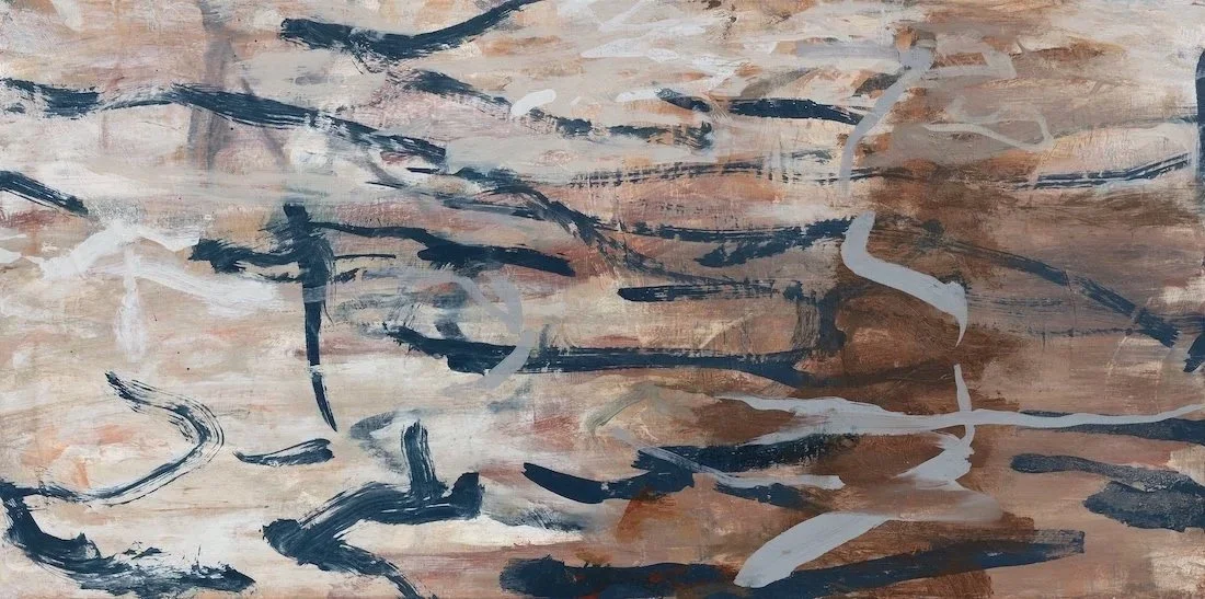 Intertidal (2022-23) oil on canvas 46X92cm