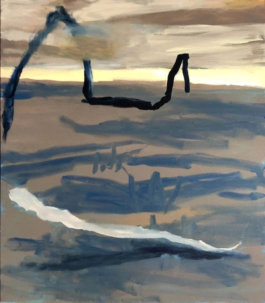 Dialogue (2026) oil on canvas 122X117cm