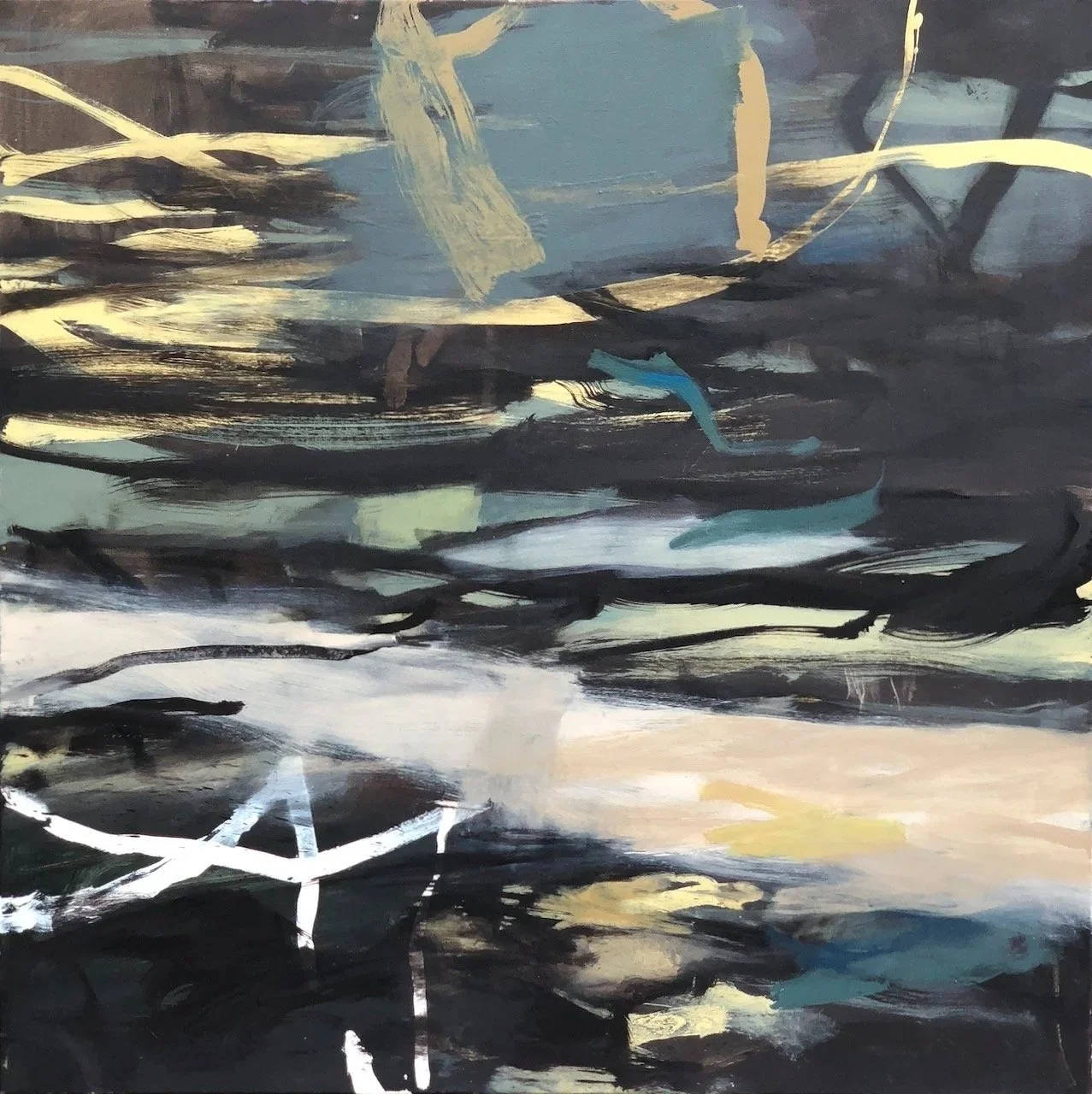 Blackwater (2026) oil on canvas 130X130cm
