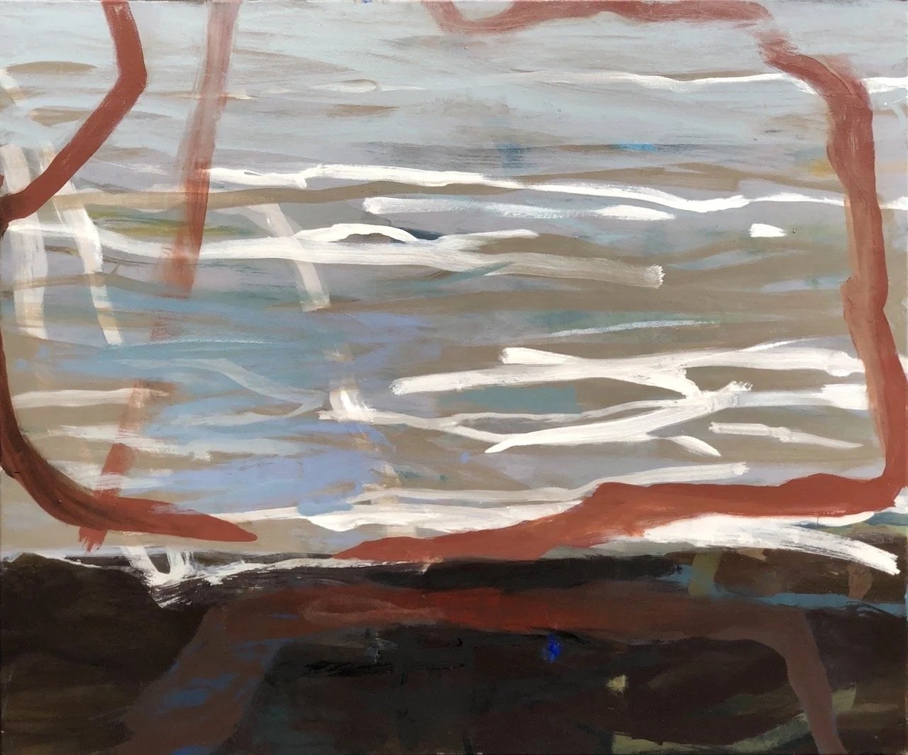 Mangrove Edge (2026) oil on canvas 100X120cm