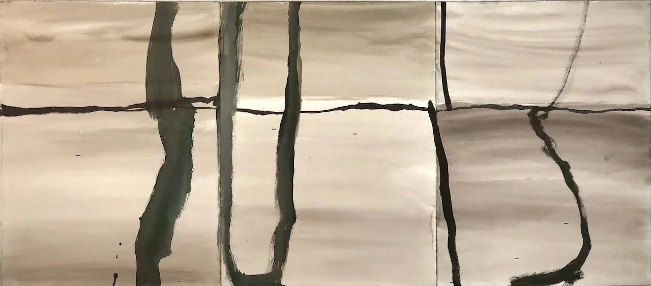 Awaba (2026) gouache on paper 76X172cm