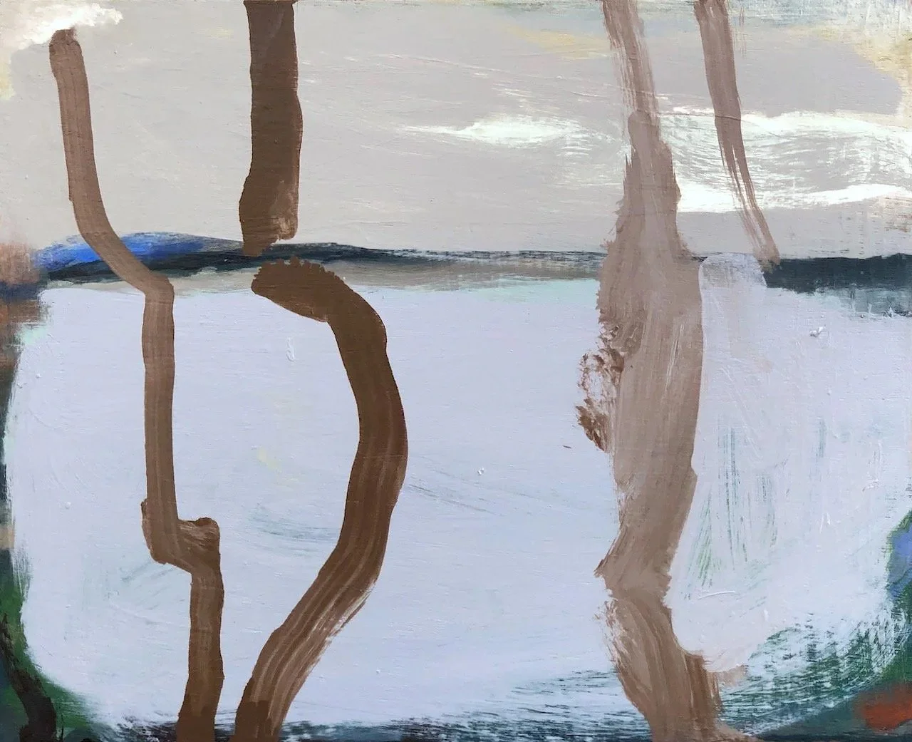 Body of Water (2025-26) oil on board 41X50cm