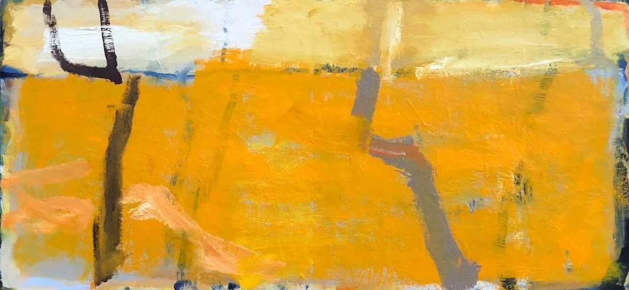 Lakeside (2025-26) oil on board 54X114cm