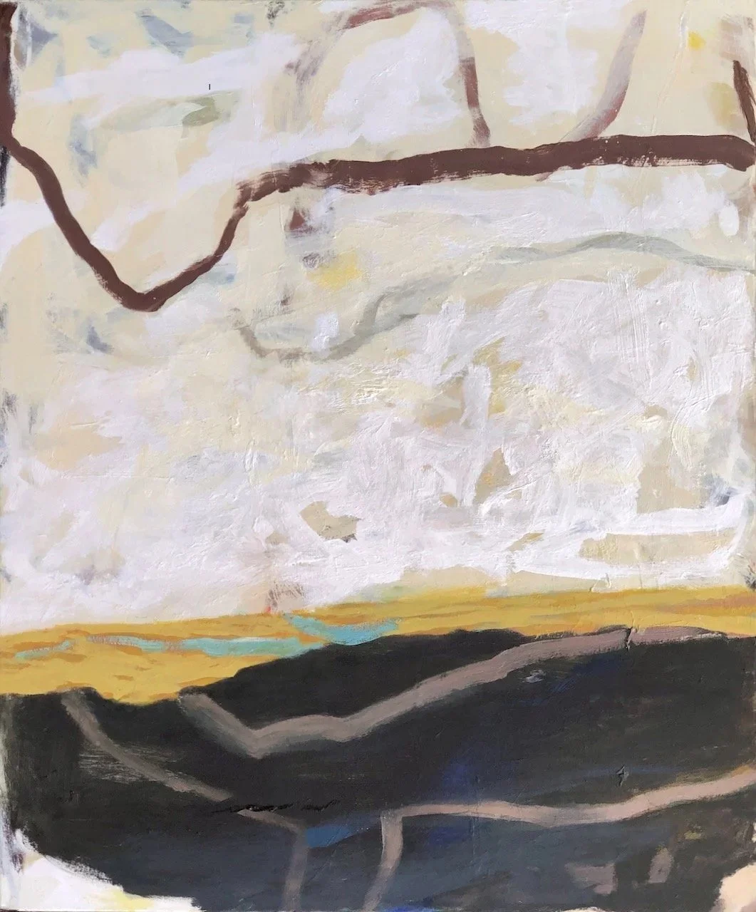Swamp Lines (2026) oil on canvas 122X100cm