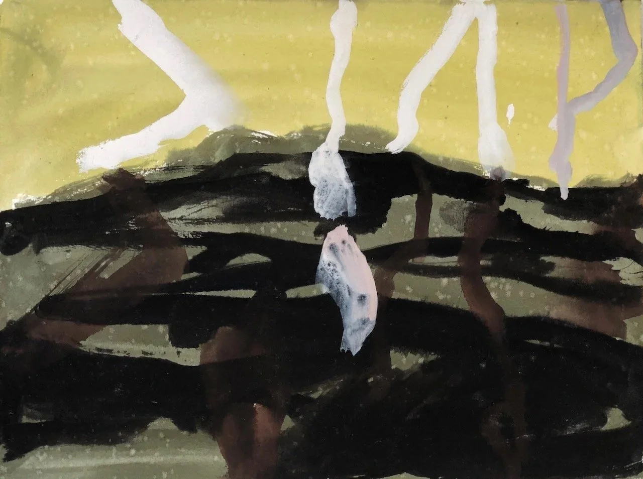 Mangrove 15 (2025) gouache on paper 30X40cm