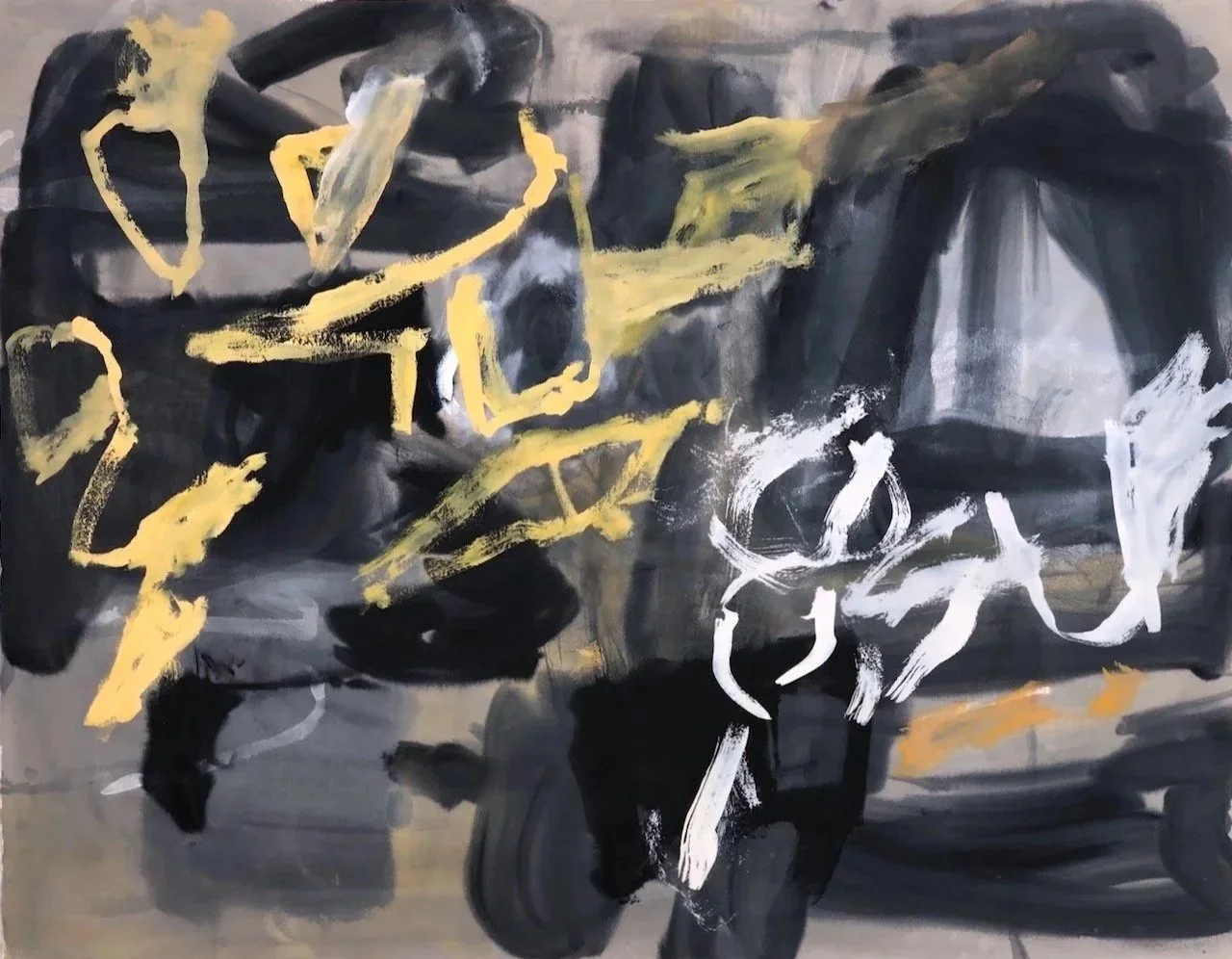 Ancestors (2025) gouache on paper 89X114cm (Available)
