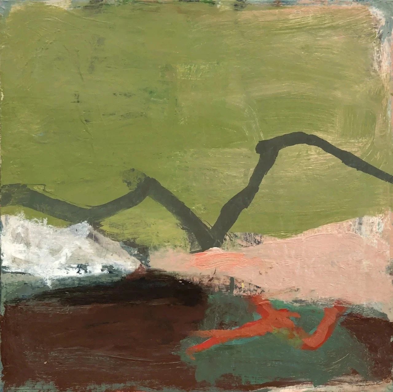 Complements from the River (2025-26) oil on canvas 40X40cm (Available)