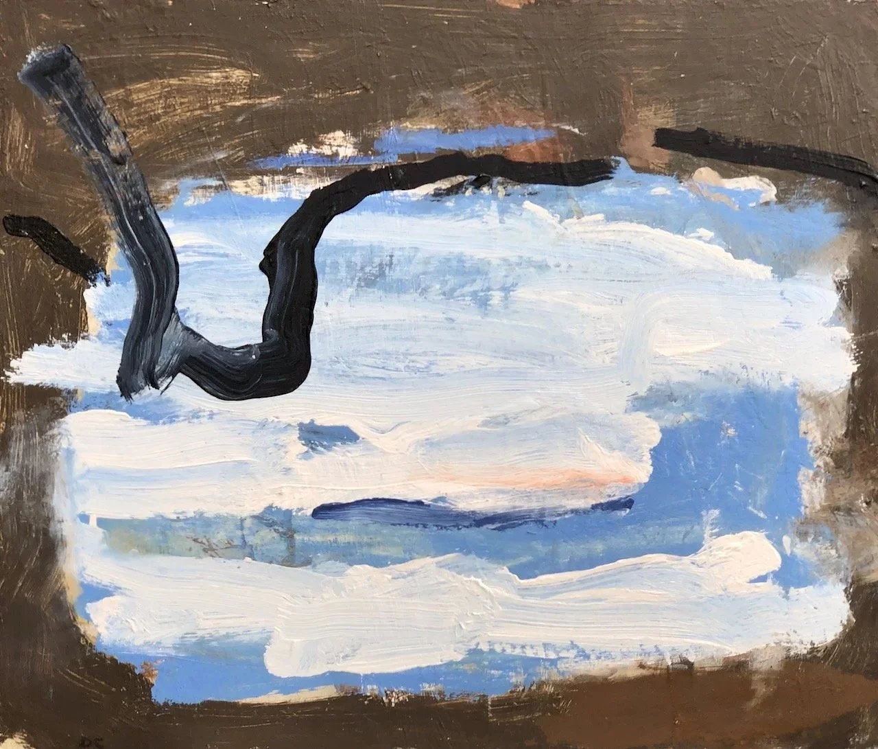 Sandbrook Pool (2026) oil on board 42X49cm
