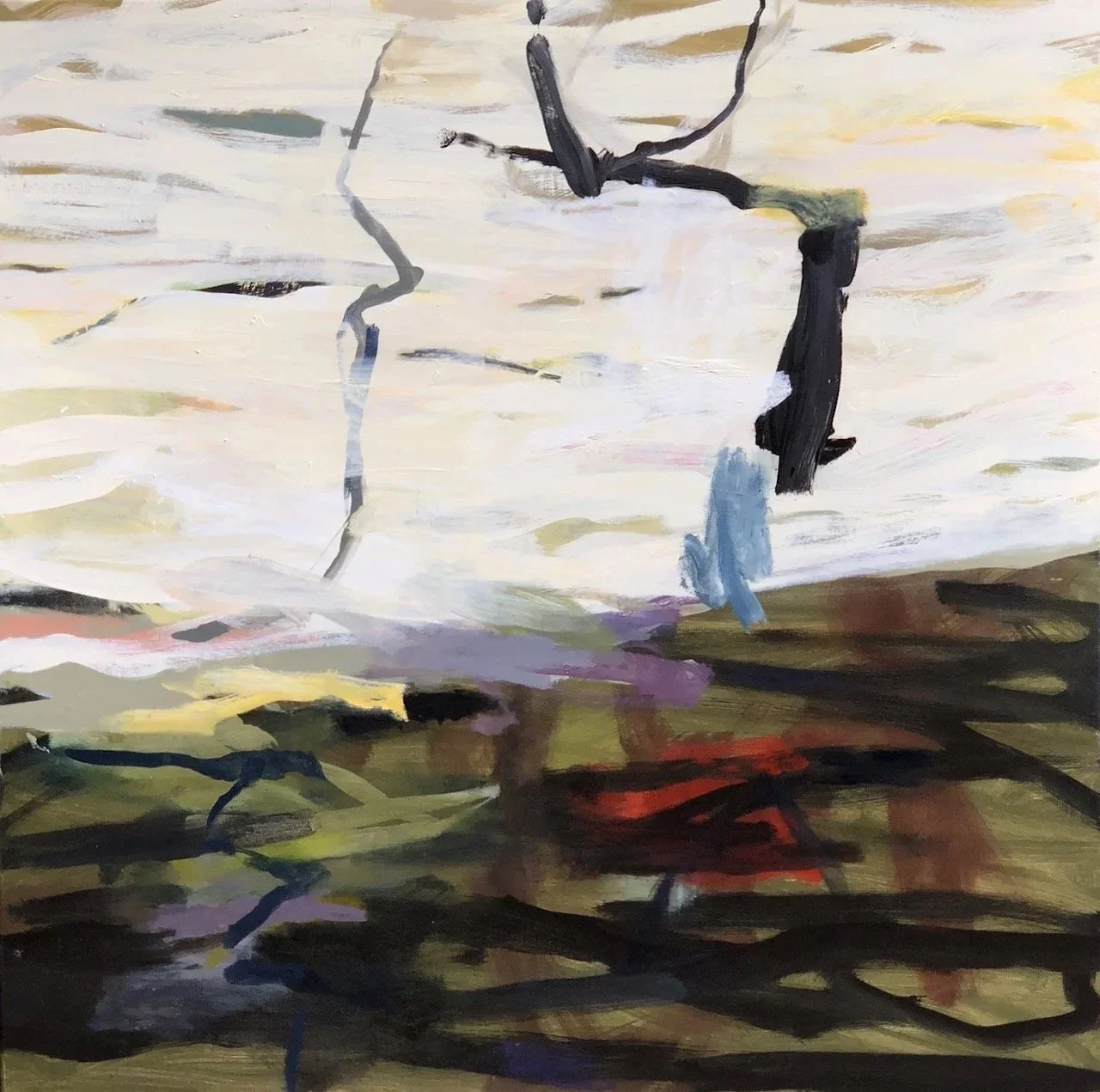 Shadow Play (2026) oil on canvas 130X130cm
