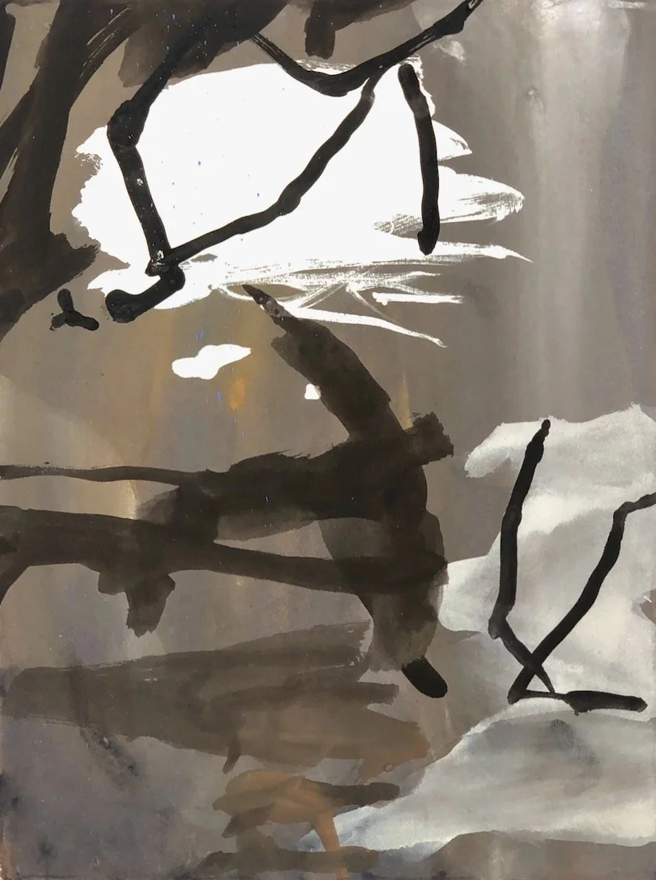 Mangrove 24 (2026) gouache on paper 38X28cm

