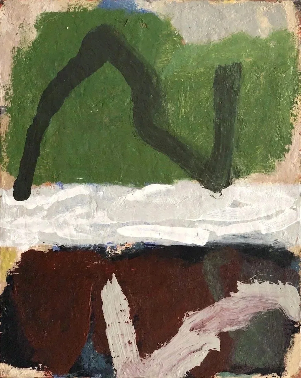 Regrowth (2026) oil on canvas 38X30cm