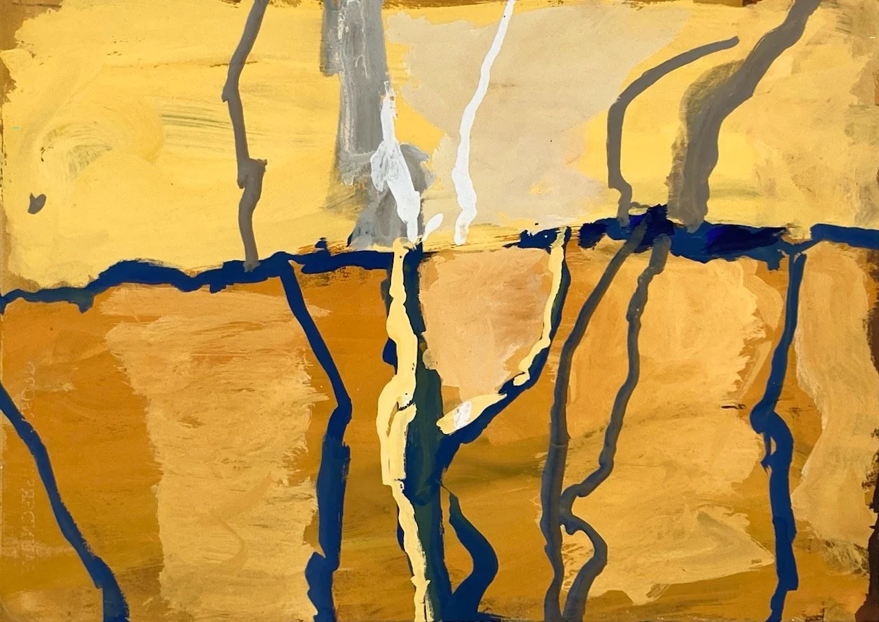 Wangi 9 (2025) gouache on paper 38X53cm