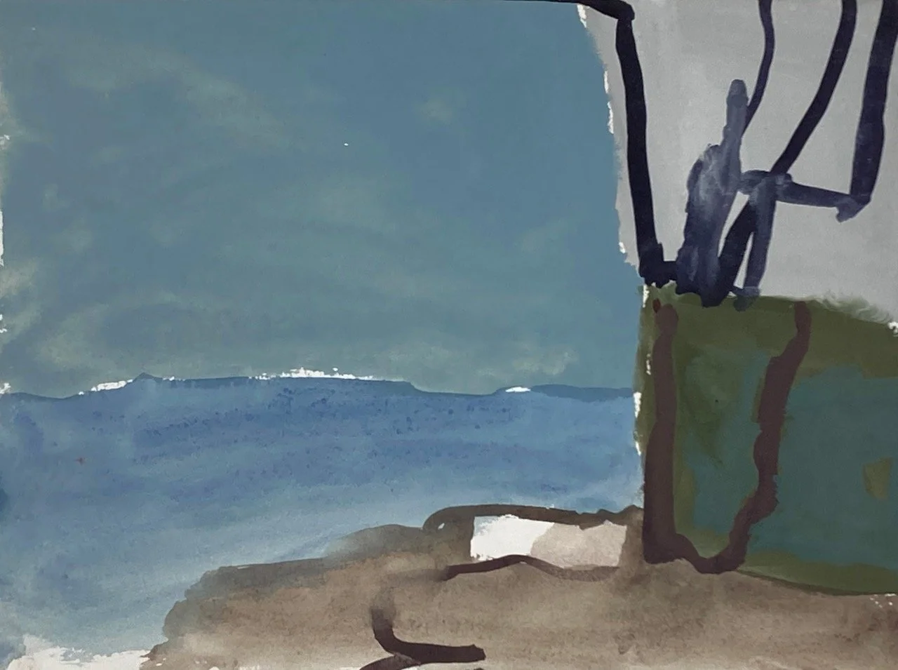 Wangi 3 (2024) gouache on paper 30X40cm