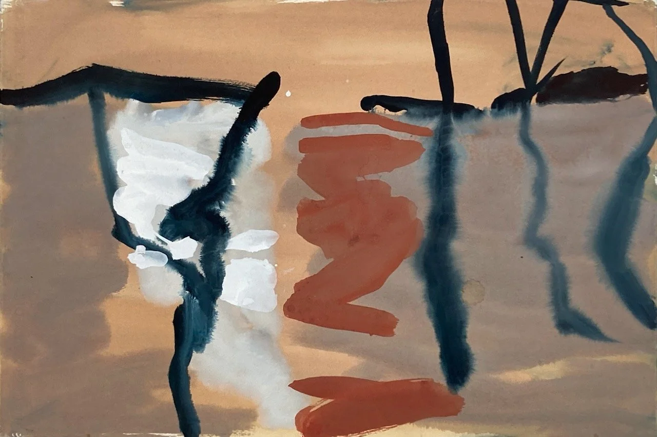 Wangi 6 (2025) gouache on paper 38X56cm